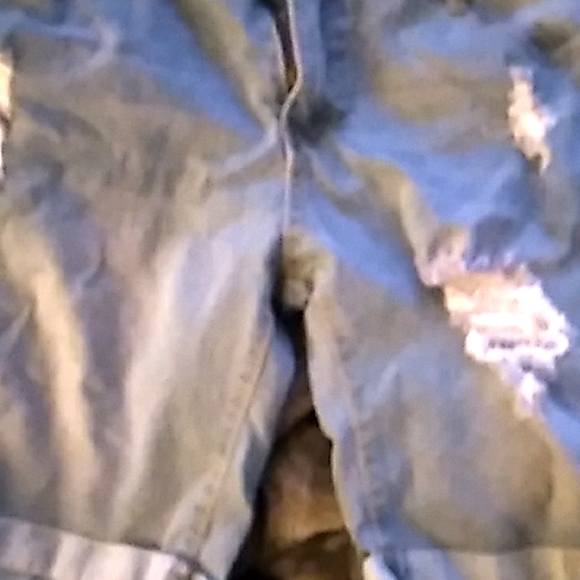 BLUE JEAN STRETCH SHORTS, XXL - Picture 1 of 2